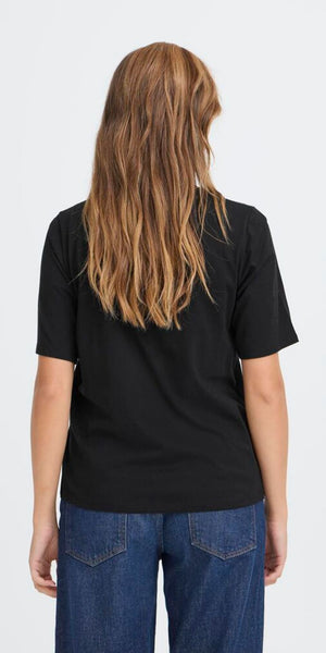 PULZ KADEN T Shirt in Black Beauty