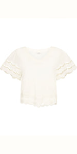b young PALORA T Shirt in Marshmallow