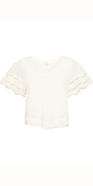 b young PALORA T Shirt in Marshmallow