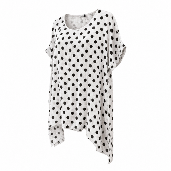Polka Dot Asymetric Top (various colours)
