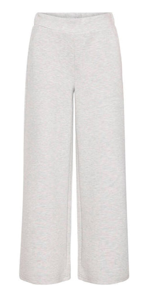 ICHI COZY Pants in Light Grey Melange
