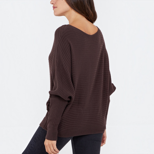 Batwing Ribbed Jumper (various colours)