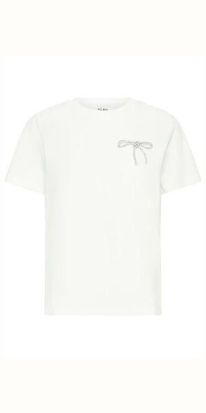 ICHI KAMILLE T Shirt in Cloud Dancer