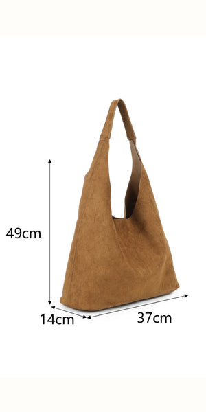 Suede Effect Hobo Bag in a Bag (various colours)