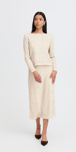 b young PARY Blouse in Oatmeal