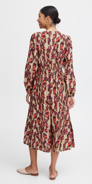 b young IBANO Dress in Cayenne Mix