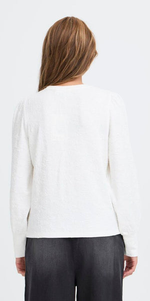 PULZ WILLIE Blouse in Cloud Dancer