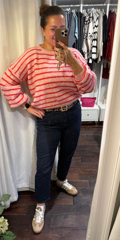 Red Stripe Knit