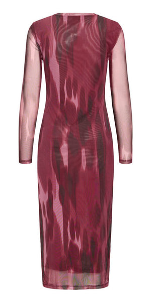 b young PALOMA Mesh Dress in Port Royale Blur