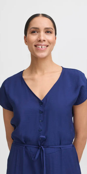 b young HAILEY Jumpsuit in Medieval Blue (pre-order)