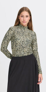 ICHI LAVA Top in Graphic Animal