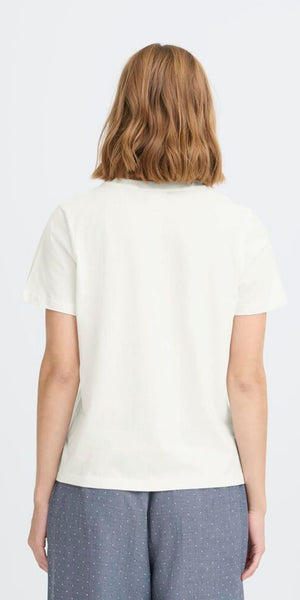 ICHI KAMILLE T Shirt in Cloud Dancer