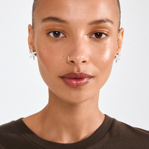 Pilgrim PRISM Earrings in Silver - TheSecretCloset.Boutique
