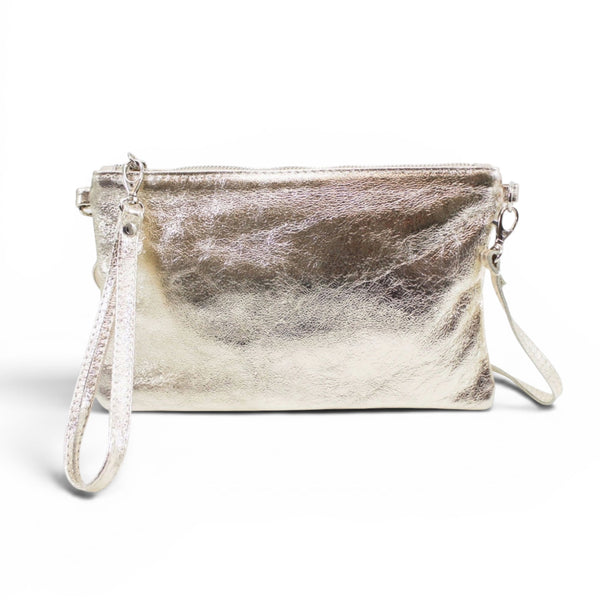 Metallic Leather Multi-way Bag