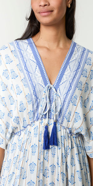 Blue Boho Dress