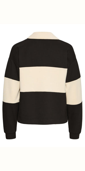 b young PUSTI Polo Pullover in Meteorite