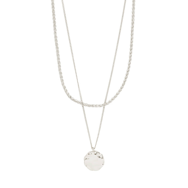 Pilgrim DECLAN Necklace 2-in-1 Set in Solver - TheSecretCloset.Boutique