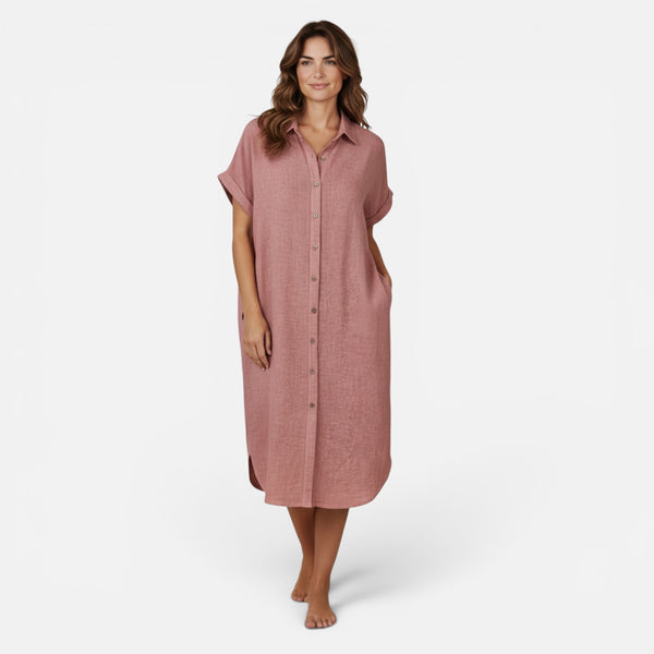 Cotton Pocket Shirt Dress (various colours)