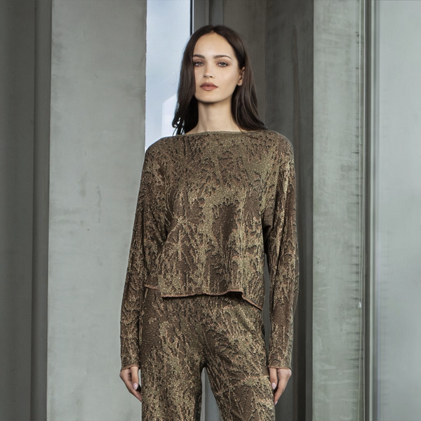 AGGEL Jacquard Knit in Khaki
