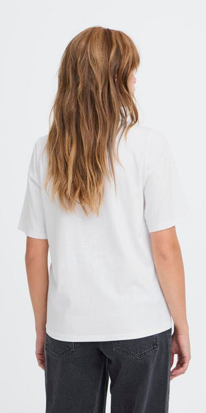 PULZ KADEN T Shirt in Bright White