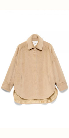 B-Yu Faux Fur Jacket in Beige