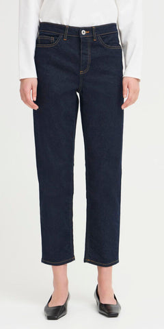 ICHI TWIGGY RAVEN Cropped Jeans in Denim Authentic