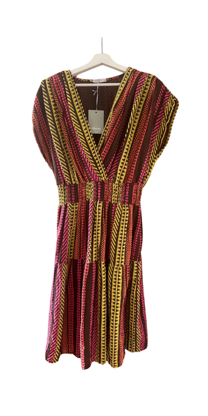 Aztec Print Short Dress