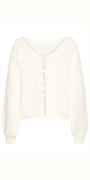 ICHI DABRIA Cardigan in Cloud Dancer