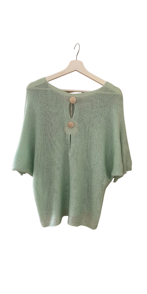 Gold Button Up Knit