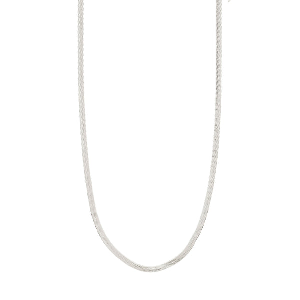 Pilgrim JOANNA Flat Snake Chain Necklace in Silver - TheSecretCloset.Boutique