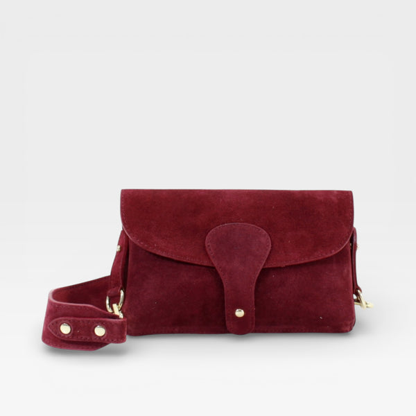 Italian Suede Crossbody Bag (various colours) - TheSecretCloset.Boutique