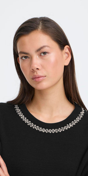 ICHI DORISE Knit in Black