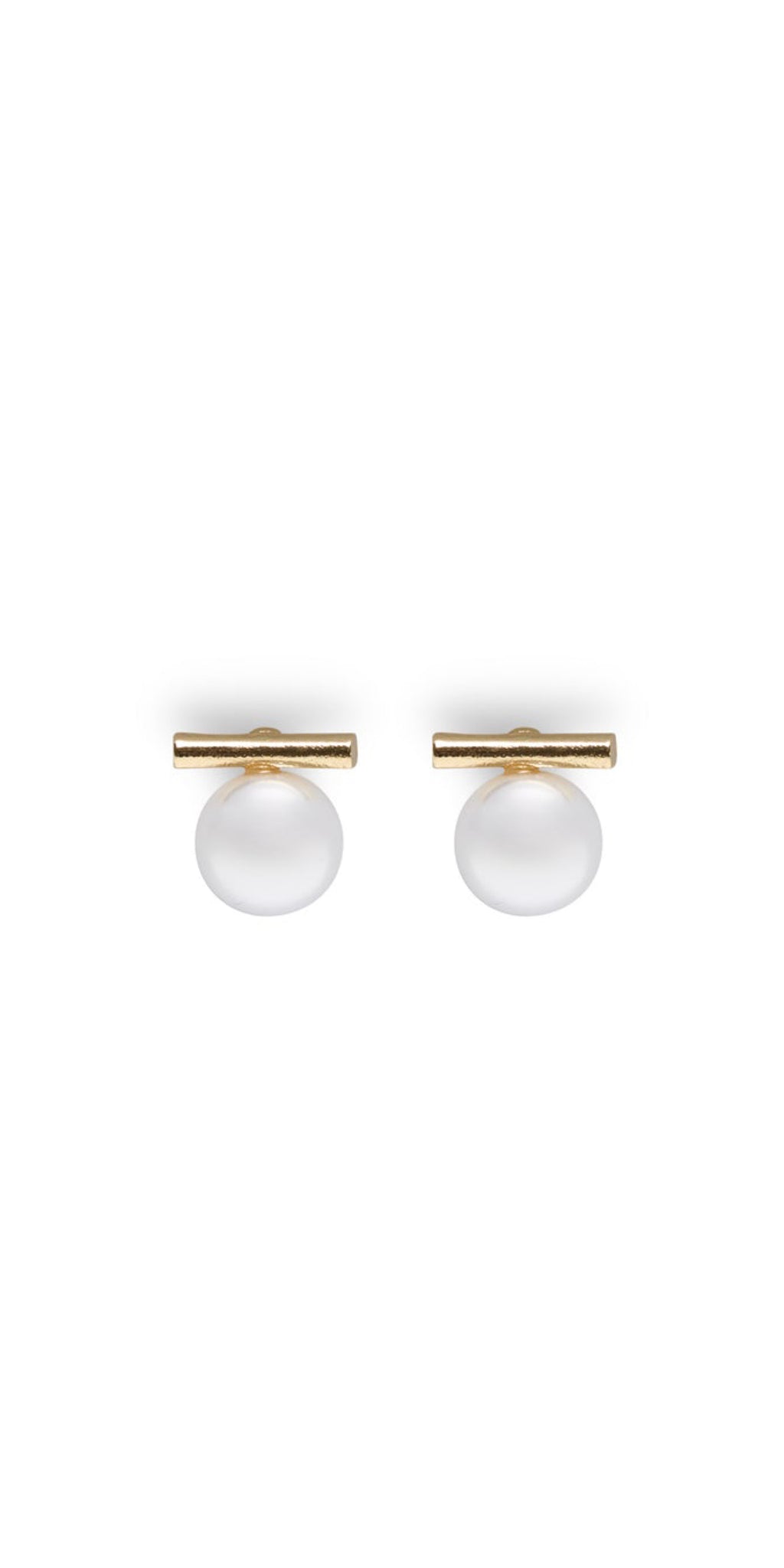 CHALK BRISTOL Ball & T Pearl Earrings (Pre order)