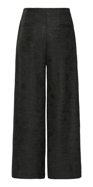 ICHI KATE Gleam Wide Pants in Black
