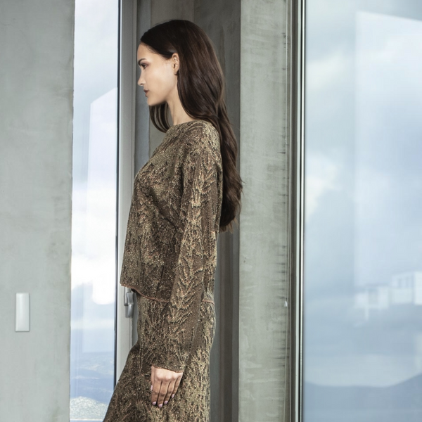 AGGEL Jacquard Knit in Khaki