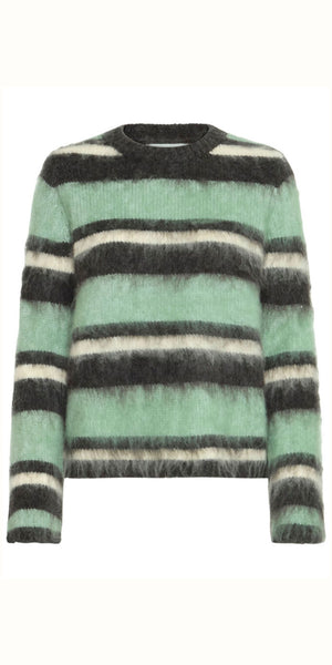 b young OSA Jumper in Blue Surf Mix