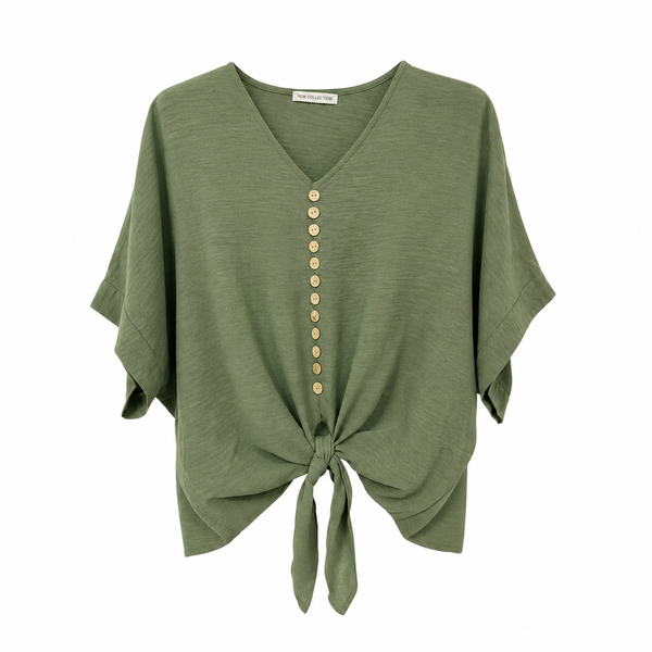 Button Up Tie Top (various colours)