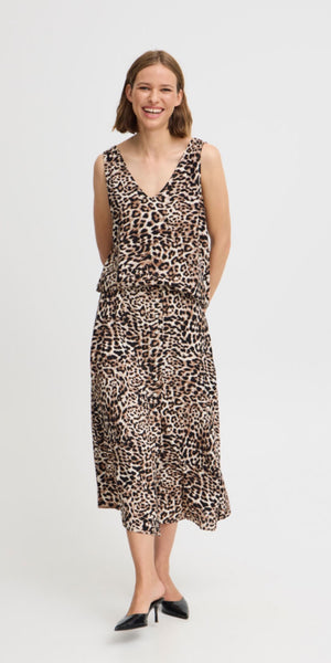 b young JOELLA Top in Birch Leopard