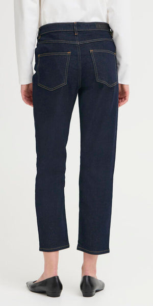 ICHI TWIGGY RAVEN Cropped Jeans in Denim Authentic