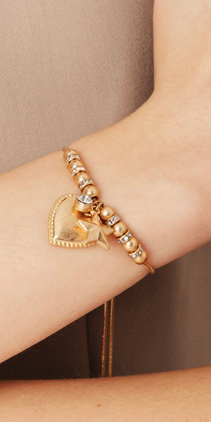 BIBI BIJOUX Gold Stella Harmony Friendship Bracelet