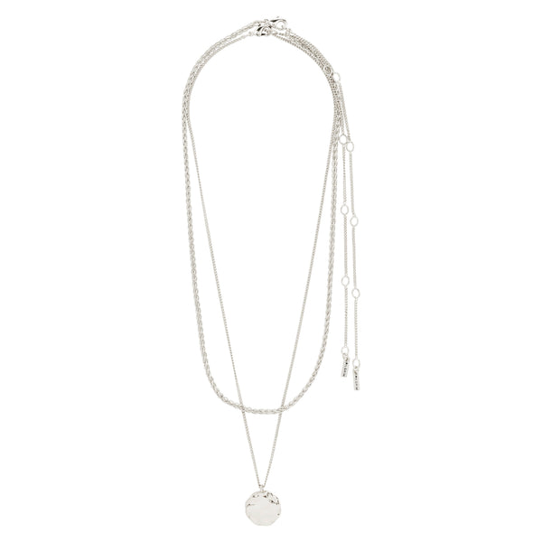 Pilgrim DECLAN Necklace 2-in-1 Set in Solver - TheSecretCloset.Boutique