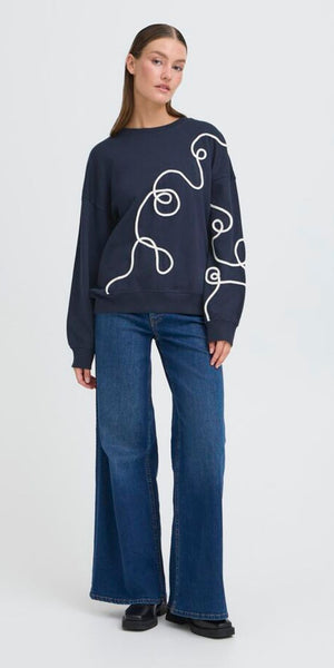 ICHI KASURA Sweater in Total Eclipse