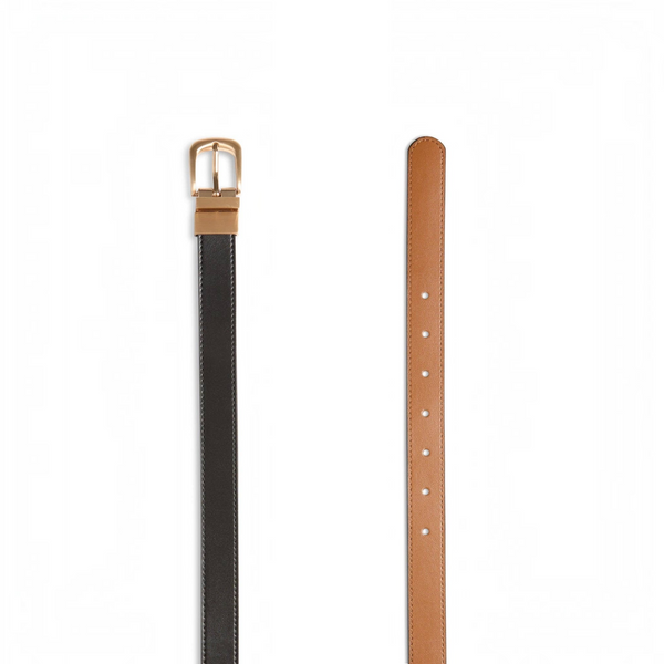 CHALK Mara Reversible Belt | Black/Brown: L/XL