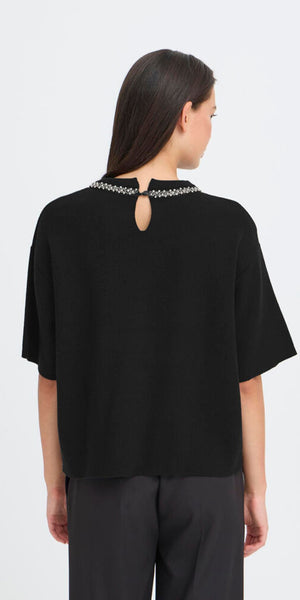 ICHI DORISE Knit in Black