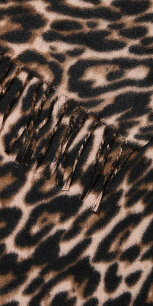 b young WEOPARD Scarf in Black Mix