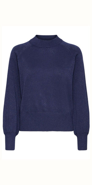 b young MOBBE Jumper in Evening Blue
