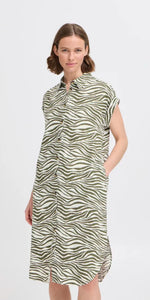 b young FALAKKA Shirt Dress in Animal Kalamata
