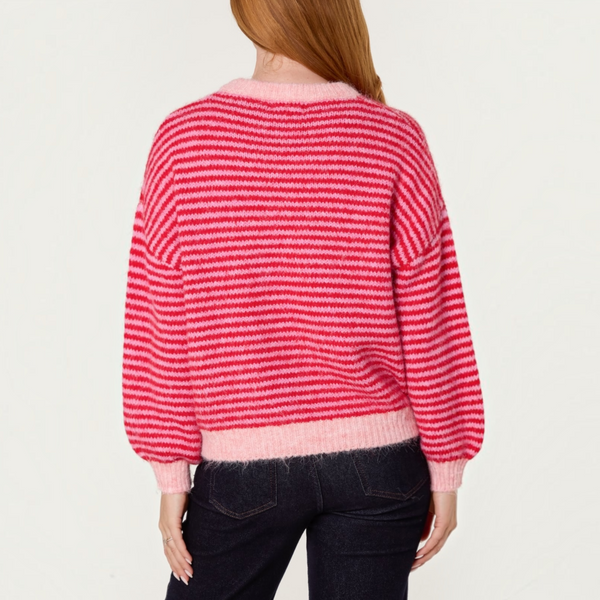 Colour Clash Stripe Knit