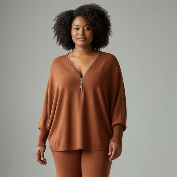 Super Soft Batwing Zip Knit (various colours)
