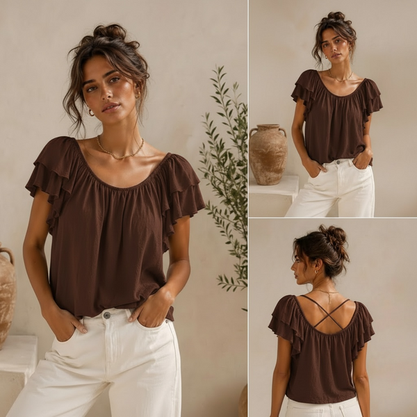 KYLIE Crossback Top (various colours)